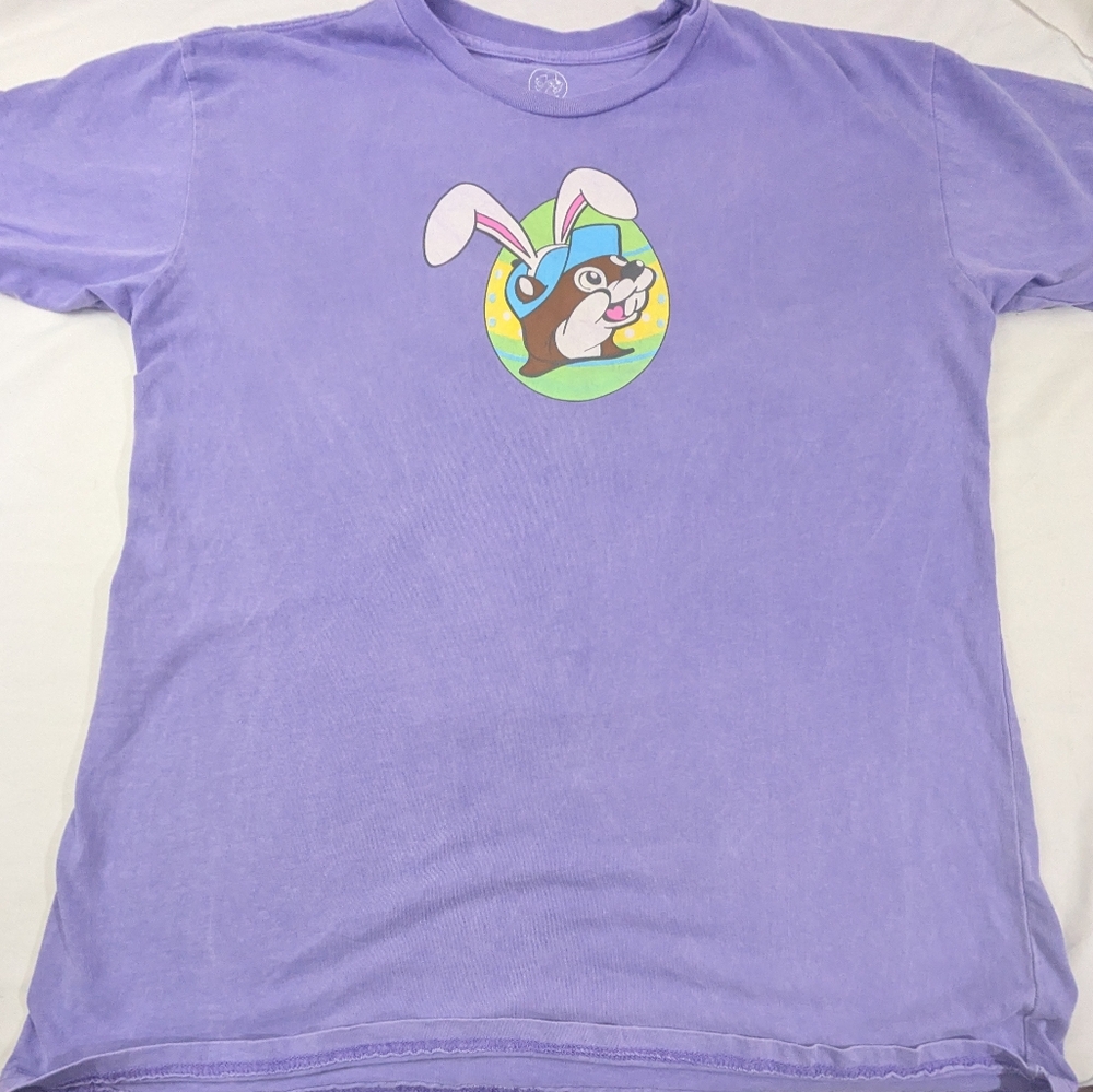 Buc-ee's Easter Beaver Nuggets Purple Tshirt XL. - Picture 6 of 6
